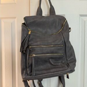 Large gray backpack